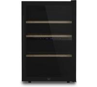 LES PETITS CHAMPS CAVCDB62 - Cave de conservation dual zone 62 bouteilles pose libre noire