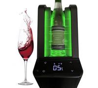 Cave à vin électrique, refroidisseur à vin électrique, réfrigérateur portable sans glace, commande tactile LCD, cave à vin for une bouteille, réglage de 0 à 20 degrés