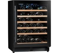Climadiff CBU51S2B - Cave à vin - encastré - encastrable - largeur : 59.5 cm - profondeur : 57.5 cm - hauteur : 82 cm - 143 litres - classe F - noir