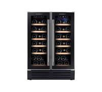 Cave à vin encastrable - ROSIERES - RWCB60D/N - 2 x 20 bouteilles - Froid brassé - Réglage digital