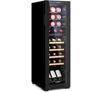 Cave à vin - KLARSTEIN - Bovella 27 Duo+ - 2 zones - 74 L - 27 bouteilles - Porte vitrée Noir