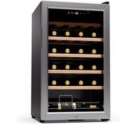 Klarstein Cave à vin Shiraz – 24 bouteilles, 5–18°C, tactile, intérieur/extérieur/jardin, argent