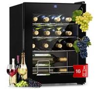 Cave à Vin Klarstein Shiraz 16 Uno 42L Panneau de contrôle tactile 131W 5-18°C Noir G
