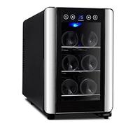 Cave à vin pour 6 bouteilles, armoires à vin électroniques, réfrigérateur à vin pour vin blanc et rouge, refroidisseur à vin pour comptoir, mini vin, compact, autonome