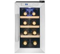 ProfiCook® Cave à vin pour 8 bouteilles, avec porte en verre résistant aux UV, cave à vin avec éclairage LED et 4 niveaux de stockage dont 3 amovibles, plage : 11-18°C, 23L - PC-WK 1233
