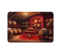 Cave À Vin Rouge Tapis De Bain Antidérapant Absorbant Paillasson Anti-Poussière Tapis De Porte pour Extérieur Entrée Baignoire 40 X 60Cm