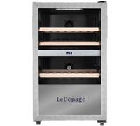 Cave à vin service LeCépage sous plan AGKS562ZVX 56 bouteilles double zone contour porte Inox Inox G