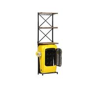 vidaXL Cave à vin tracteur Jaune 49x31x172 cm Bois de manguier solide Jaune G