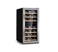 Cave à vin - Klarstein Vinamour 33 Duo - à compression - 2 zones - 89 L - 33 bouteilles - 5 - 18 °C - 41 dB - éclairage intérieur