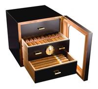 Cave ADORINI Chianti Noire Luxe Bois de Cèdre - 3 Tiroirs