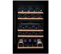 Avintage Refroidisseur de vin AVI88G2 – Intégré double zone, 51 bouteilles, Noir