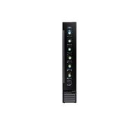 Climadiff CBU7S1B - Cave à vin - encastrable - largeur : 14.5 cm - profondeur : 47.5 cm - hauteur : 86.5 cm - 18 litres - classe G - noir