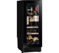 Cave de service encastrable sous plan, largeur 30 cm, 22 bouteilles, poignee discrete sous le plan de travail Noir