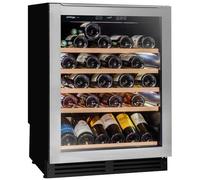 Cave de service encastrable sous plan, largeur 60 cm, 53 bouteilles, poignee discrete sous le plan de travail