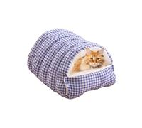 Cave intérieure pour chats, lit rembourré avec motif de coquillage en cuir synthétique, refuge doux pour chats, salon, balcon, patio, jardin, dormir, jouer, se reposer