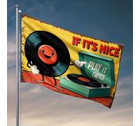 Cave Man Bar If It'S Nice, Play It Twice. Drapeau Mancave Accessoires Homme Décoration (152 x 244 cm)