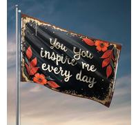 Cave Man Bar You Inspire Me Every Day Panneau de citation florale Accessoires de chambre pour adolescents garçons Décoration d'extérieur à suspendre (60 x 90 cm)