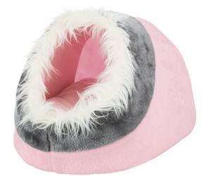 Cave Minou 35 × 26 × 41 cm rose/gris