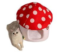 Cave Nest | Pet Bed Warm | Funny Cat Bed | Mushroom Cat Bed | Warming Puppy House | Cat Cave House | Warming Puppy House Cozy Cat Sleeping Tent Cave Beds for Small Pets Cats
