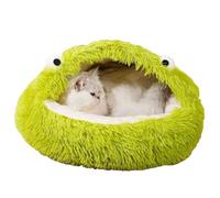 Cave pour lit pour chat : confortable lit de type grotte pour chats, maison fermée pour dormir pour animaux de compagnie | Cachette confortable semi-fermée pour chats en feutre avec oeil