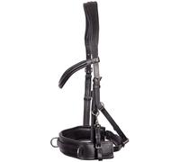 Caveçon bridon pour cheval cuir Harry's Horse Comfort Noir Poney