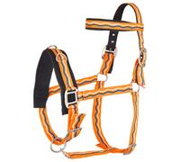 Caveçon nylon pour cheval Imperial Riding Orange Full