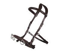 Caveçon pour cheval en cuir QHP Marron Cob