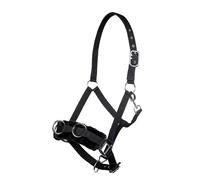 Caveçon pour cheval en nylon rembourré HKM Kate Noir Shetland
