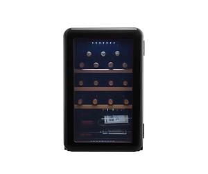 Cavecool Retro Obsidian - 19 bouteilles - 1 zone - Noir brillant