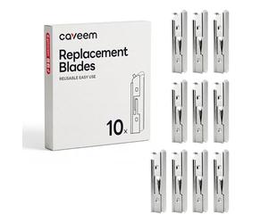 CAVEEM Lames de rasoir à sourcils, 10 lames de rechange pour une mise en forme précise des sourcils et une épilation du visage
