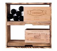 Caverack PERNO - Deux étagères coulissantes - Pin torréfié