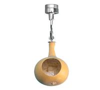 Caverne Araignée Sautante, Cache Naturel En Forme De Gourd 4-5cm Diamètre 7-12cm Hauteur, Habitat Magnétique Reptile Petit Pour Nid Araignée Sautante, Gourde Naturelle Aimant Acier Inoxydable