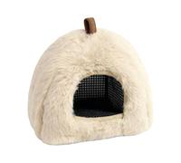 Caverne De Lit Hamster - Rembourrage Chaud Amovible Antidérapant,Petit Habitat Pour Hamster Avec Lit En Peluche - Pour Balcon Salle De Classe Appartement Salon Dormir Se Reposer Jouer Écureuil Et Gerb