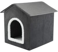 Caverne Livia 38 × 41 × 44 cm gris foncé/blanc