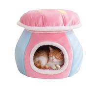 Caverne Pour Chat Nid De Sommeil Chaud En Forme De Champignon Pour Le Chien