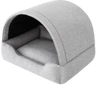 Caverne pour chiens Lit pour chiens Lit pour chats Niche pour animaux domestiques Maison pour chiens Couchettes pour chiens Panier Canapé Coussin pour chiens Couchage, Cendres, 82x58 cm