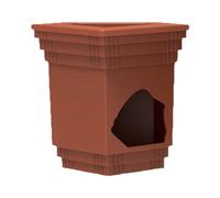 Caverne pour Reptiles, Abri-Caverne Hydratant pour Tortues, Zone de Bain Simulé et Décor Paysage d'Aquarium pour Grenouilles Cornues Amphibiens Léopards Araignées