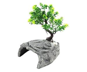 Caverne Pour Tortues - Abri Rocheux en Résine | Caverne Pour Léopard - convient aux Dragons Barbus Amphibiens qui aiment le Terrari Aquariums Habitat
