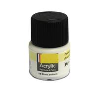 cavernedesjouets 1 pot peinture de maquette : blanc brillant n° 22-12 ml - accessoire maquette