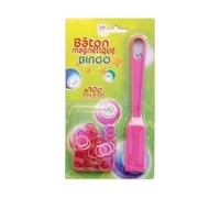 cavernedesjouets 100 pions magnétique de Loto Rose + ramasse pions Rose - Accessoires Bingo - Set Loto + Carte Tigre - nouveauté