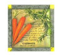 cavernedesjouets 20 Serviettes en Papier Recette de Cuisine : Carotte 33x33cm - Set Loisir créatif serviettage + 1 Carte Tigre