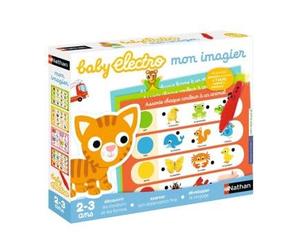 cavernedesjouets Baby Electro imagier Couleurs et Formes 2-3 Ans - Jeu educatif electronique avec Stylo - Association, Observation - Set Jouet et Carte