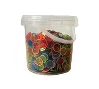 cavernedesjouets Boite 1200 pions magnetiques Loto 17 mm, Multicolore - jetons marquage pour cartons, grilles - Set Accessoire Jeu Bingo et Carte