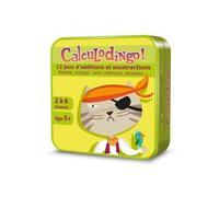 cavernedesjouets Calculodingo 12 Jeux additions, soustractions - Maths, calcul Mental, Chiffres - Maternelle GS-ce2 - Set Jeu educatif 5 Ans et Carte