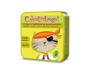 cavernedesjouets Calculodingo 12 Jeux additions, soustractions - Maths, calcul Mental, Chiffres - Maternelle GS-ce2 - Set Jeu educatif 5 Ans et Carte