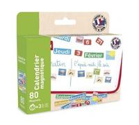 cavernedesjouets Calendrier perpétuel magnétique 80 Magnets, aimants - Set Accessoires Tableaux et ardoises + Carte Tigre