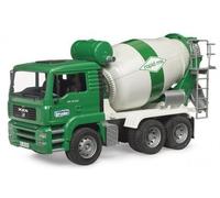cavernedesjouets Camion toupie Rapid Mix Man TGA, Vert, 49×18×25,5cm - betonniere - vehicule Chantier Construction - Set Jouet avec Carte Tigre