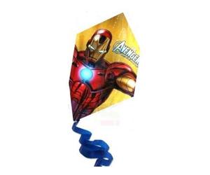 cavernedesjouets Cerf-Volant Iron Man 57.2 x 54.6cm Jeu de Plein air Enfant nouveauté DC - Set Jouet garçon Super Heros avec 1 Carte Offerte