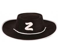 cavernedesjouets Chapeau de zorro enfant noir/blanc cavalier masque, bandit - accessoire deguisement