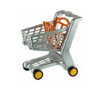 cavernedesjouets Chariot de supermarché Gris en Plastique - Set Jeu d'imitation Fille + Carte Tigre - Course